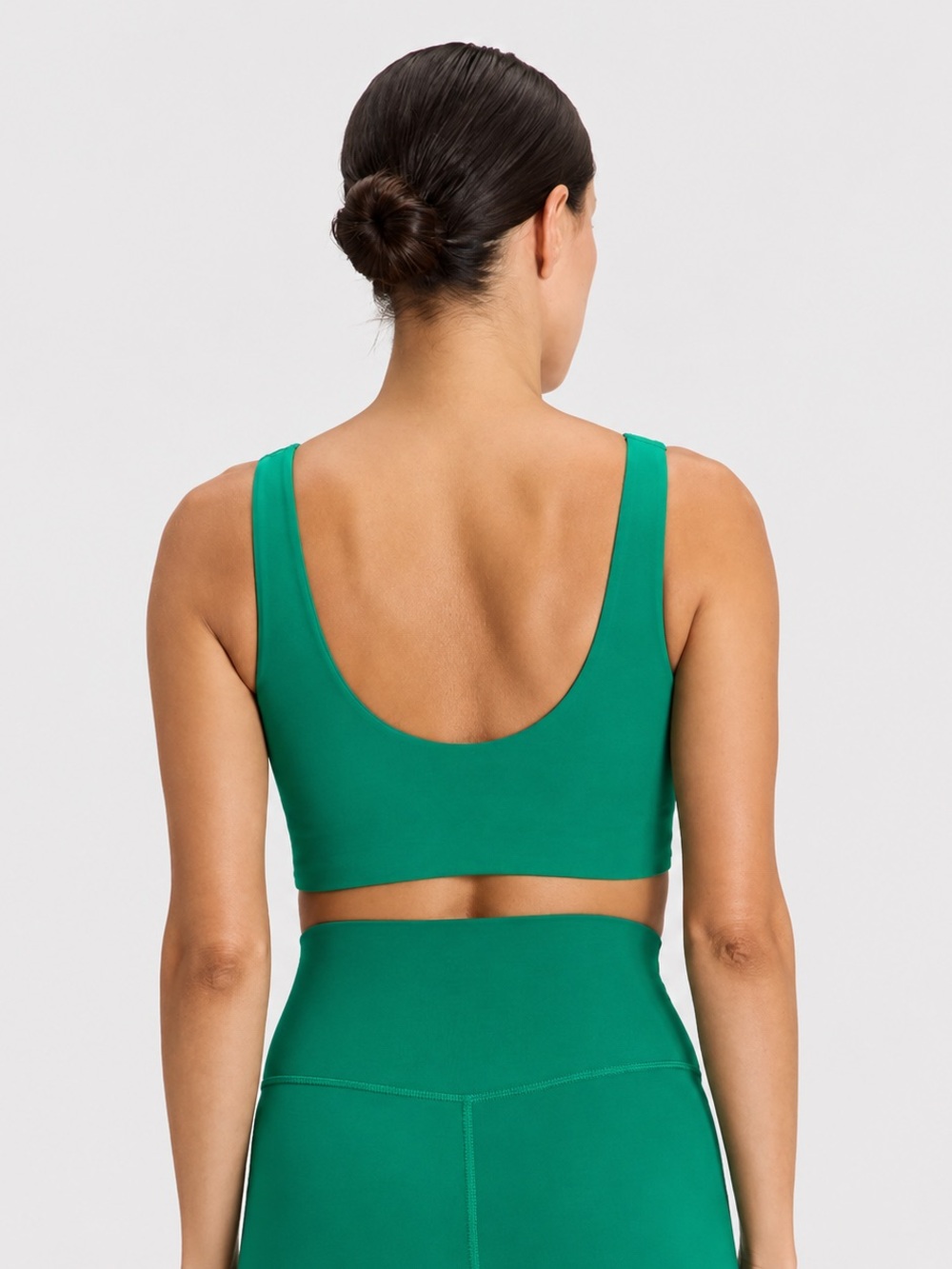 Green High-Waist Women’s Bike Shorts - Picture 5 of 6
